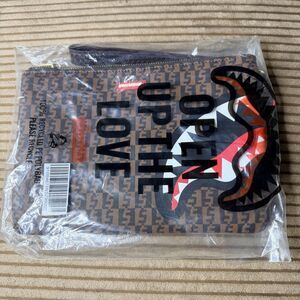 Sprayground Checks  Pochette Bag/ Money Bag (Brown)